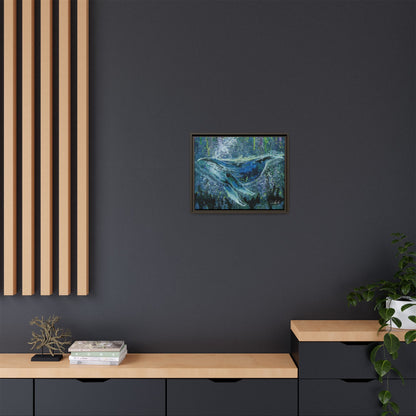 Watercolor Whale Framed Wall Art