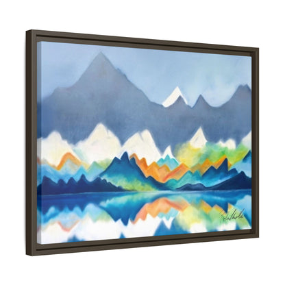 Blue and Gray Smokey Mountains Framed Wall Art
