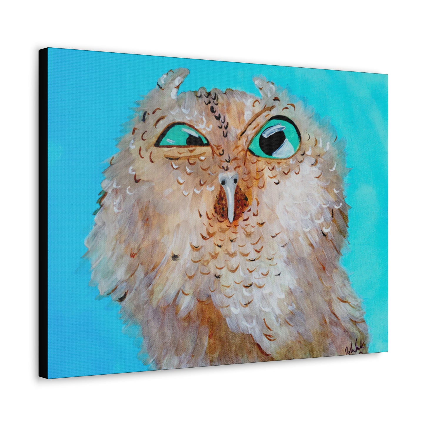 Grumpy Owl Canvas Gallery Wraps