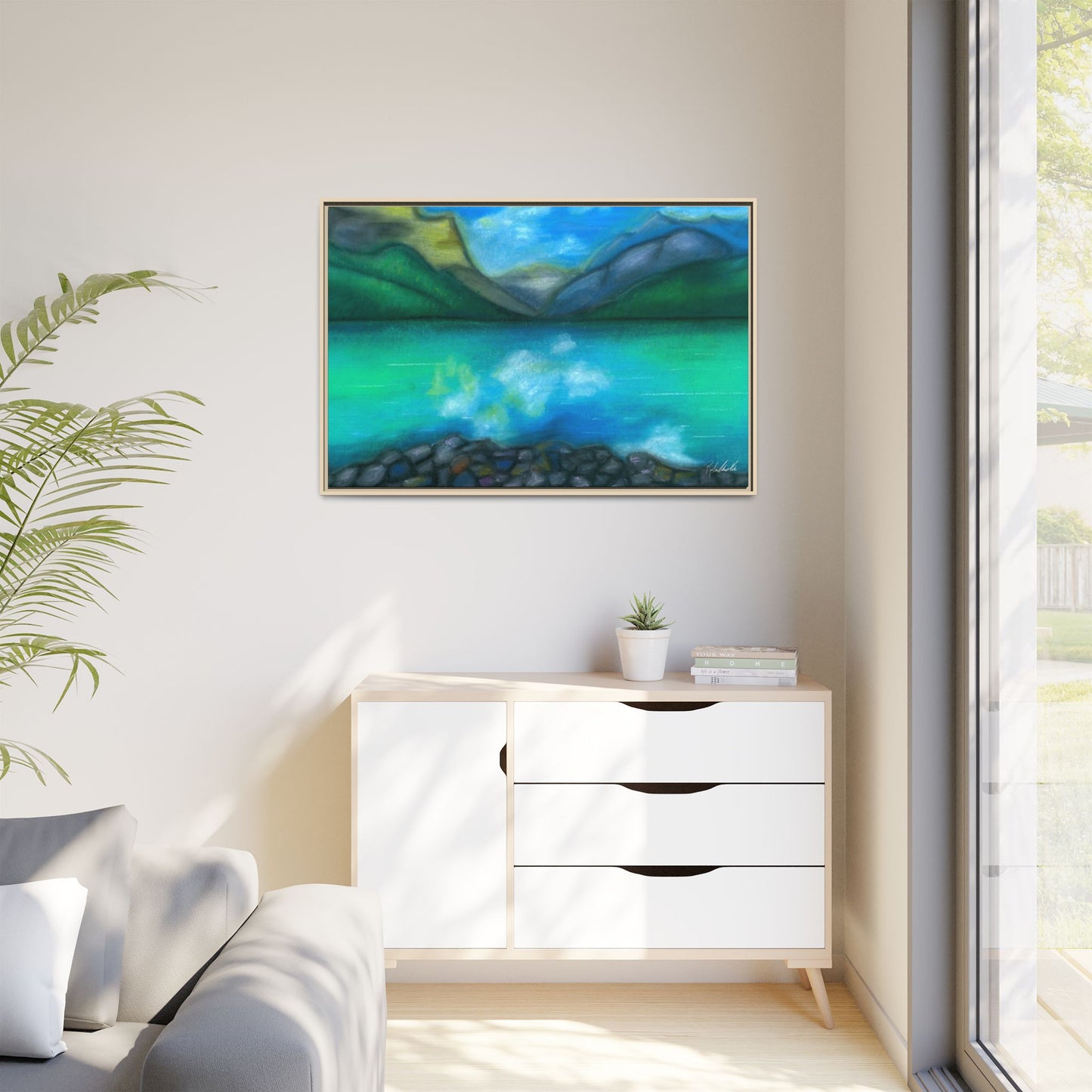 Mountain Lake Framed Wall Art