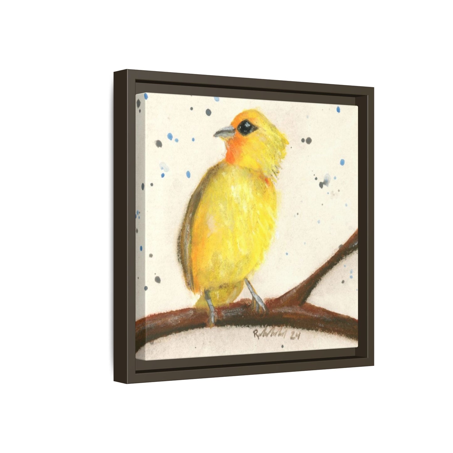 Yellow Canary Bird Framed Wall Art