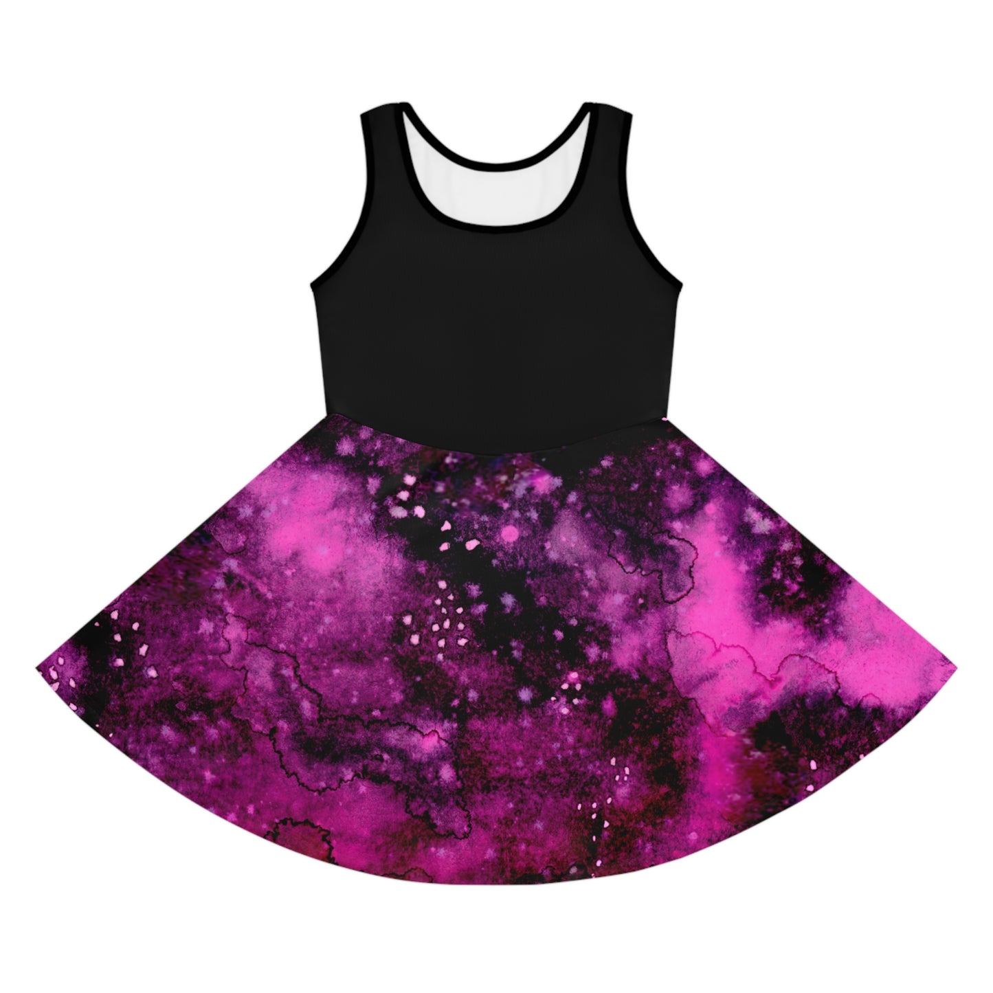 Rose Colored Galaxy Girls' Sleeveless Sundress (AOP)