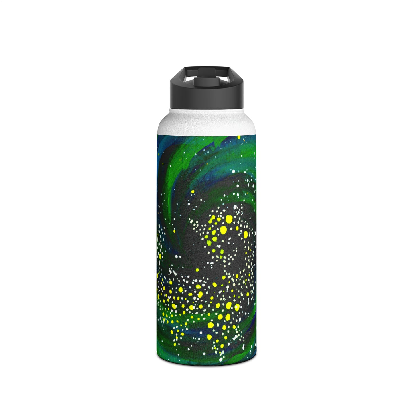 Spiral Galaxy Stainless Steel Water Bottle, Standard Lid