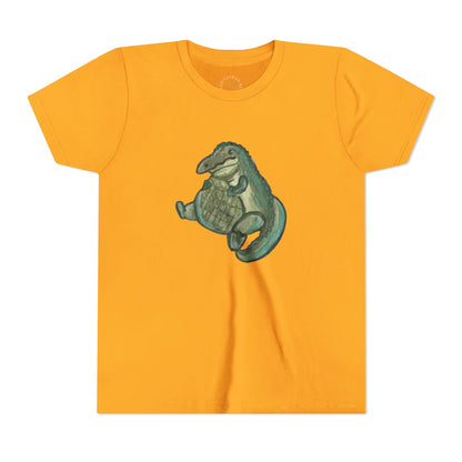 Kids T‑Shirt — Cute Chubby Alligator Graphic
