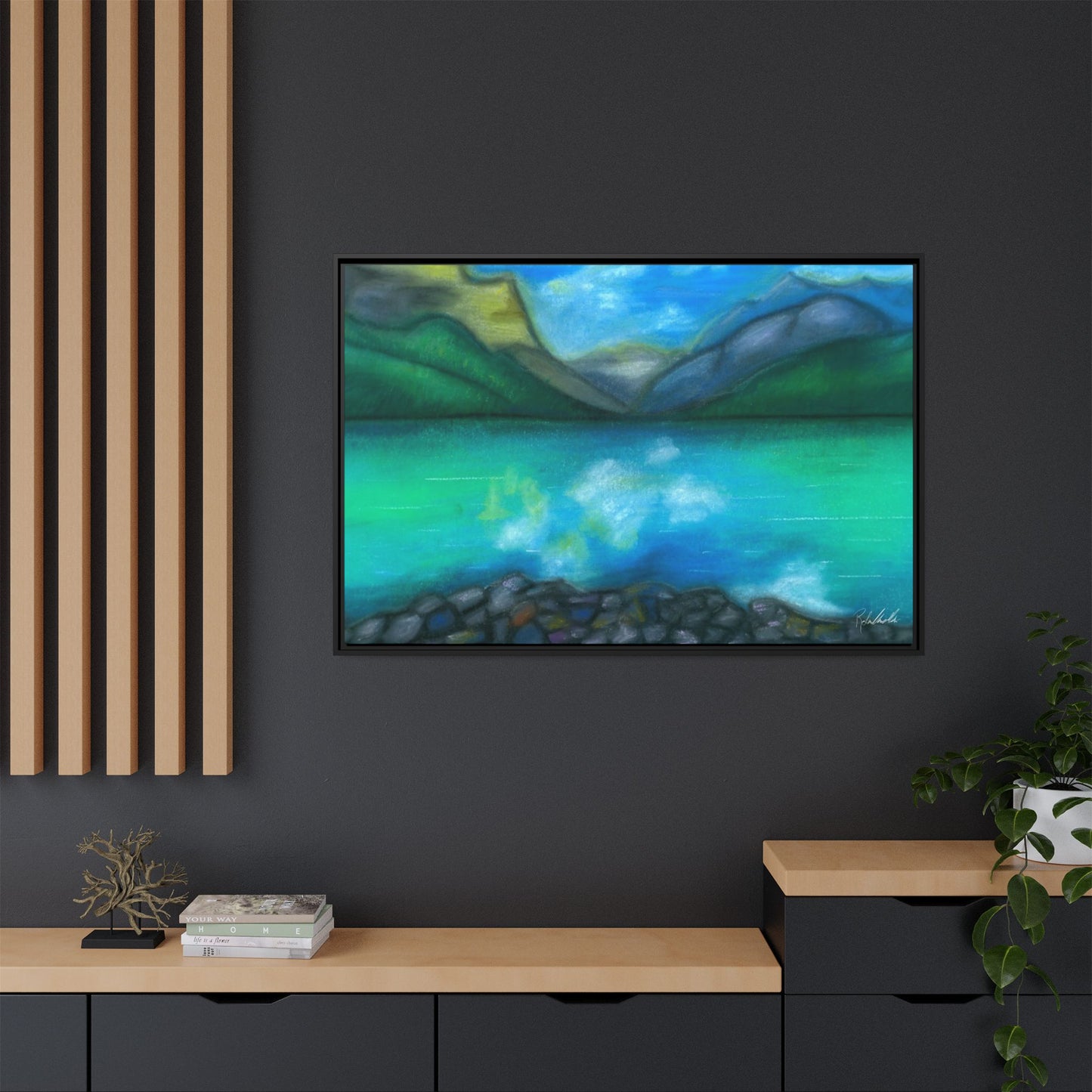 Mountain Lake Framed Wall Art