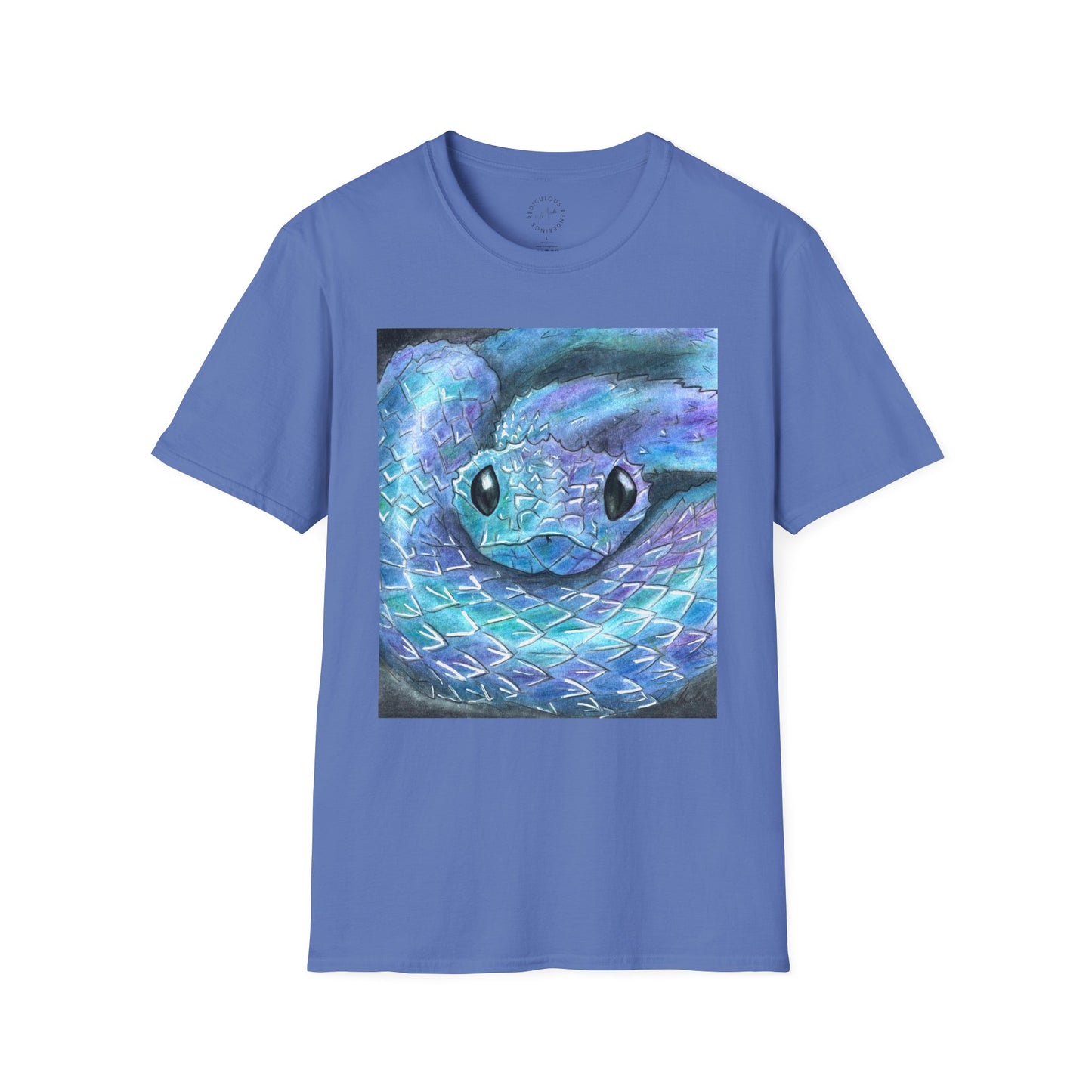 Cute Snake Unisex Softstyle Print T-Shirt