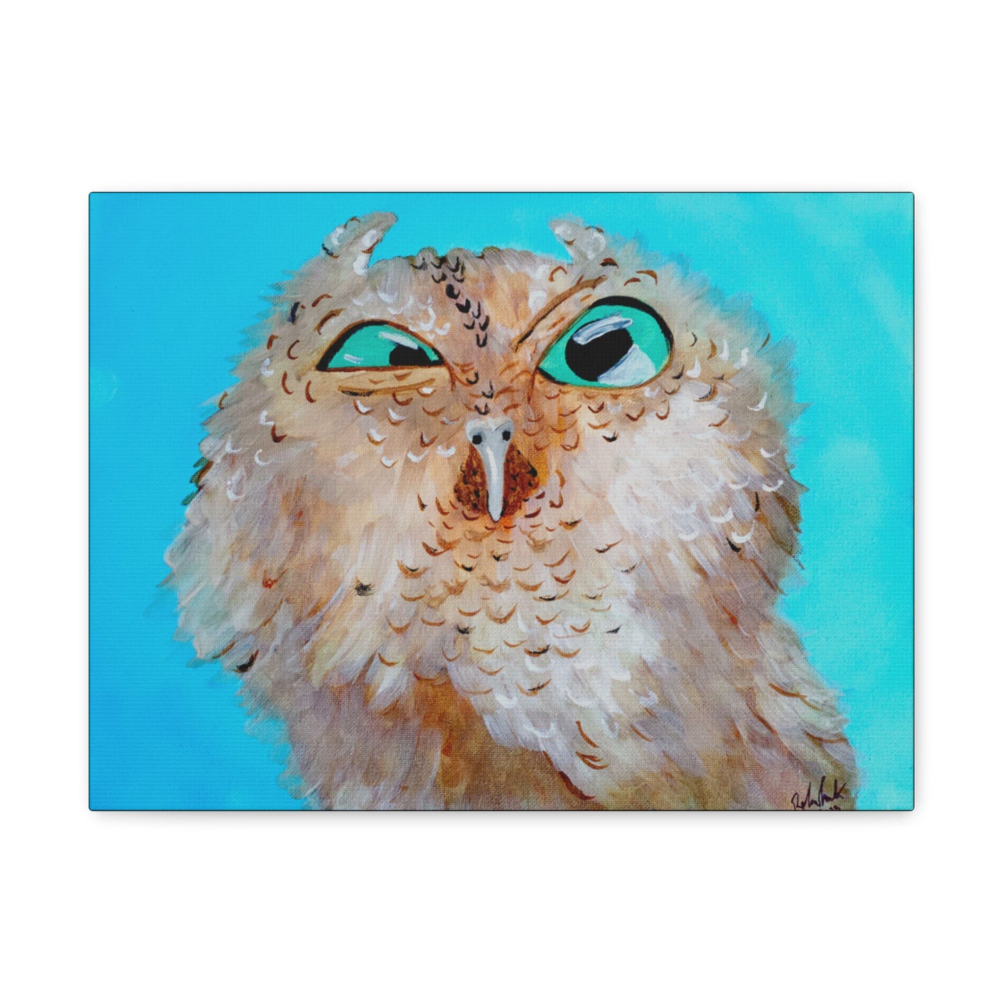 Grumpy Owl Canvas Gallery Wraps