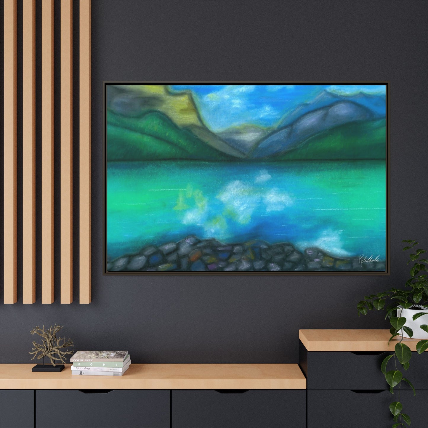 Mountain Lake Framed Wall Art