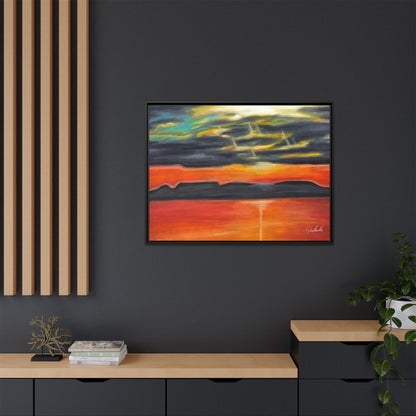 Sleeping Giant at Sunset Framed Wall Art