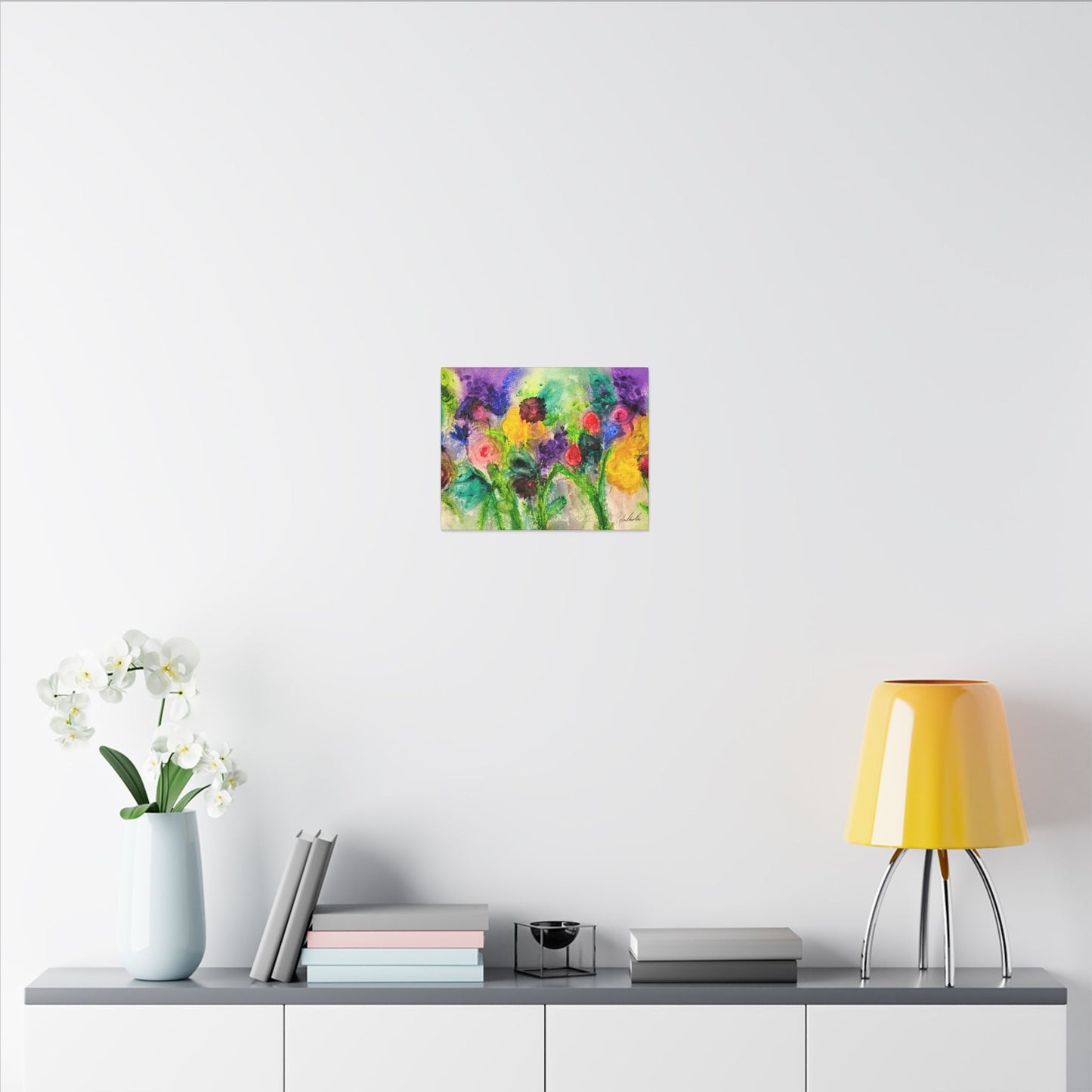 Abstract Flowers Canvas Gallery Wrap