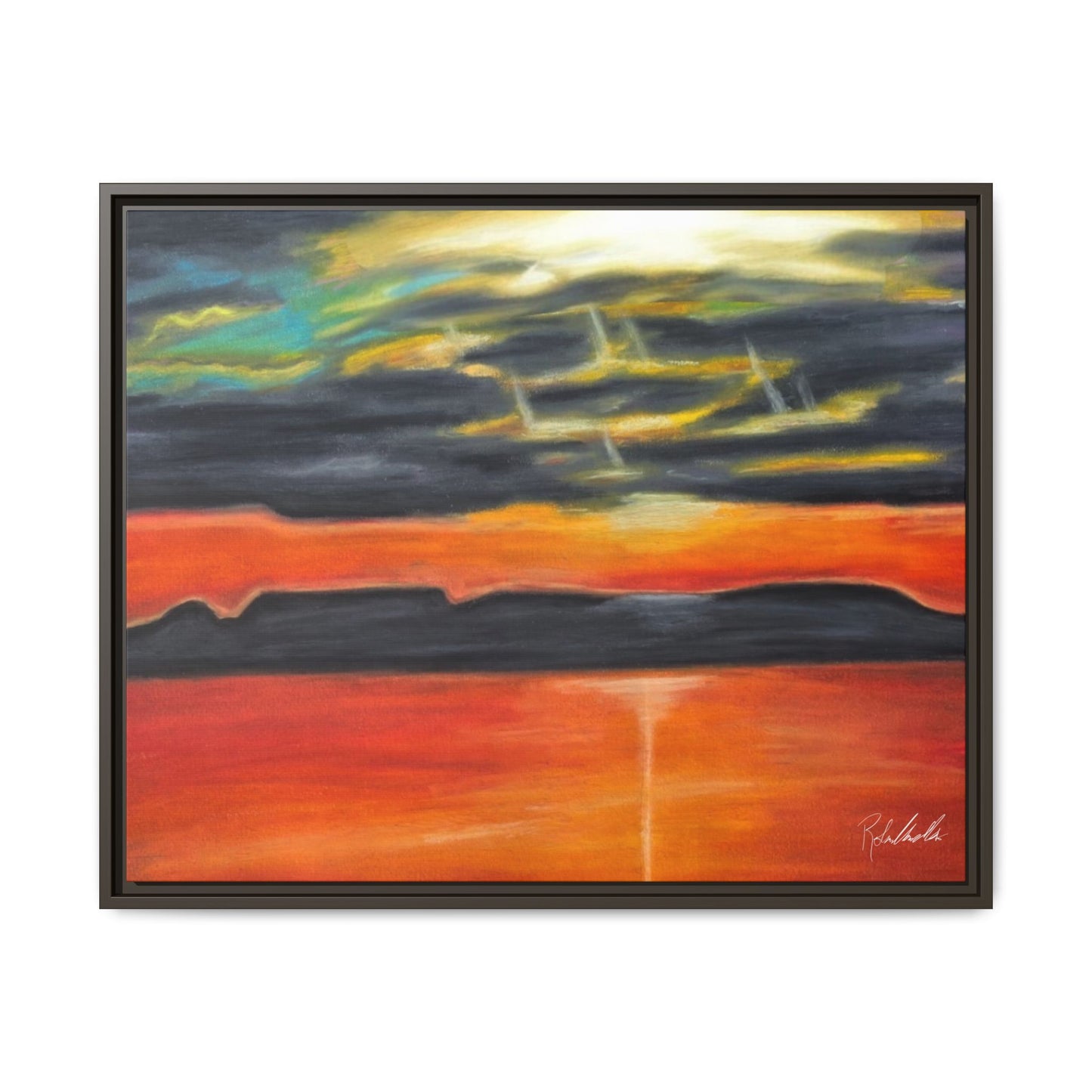 Sleeping Giant at Sunset Framed Wall Art