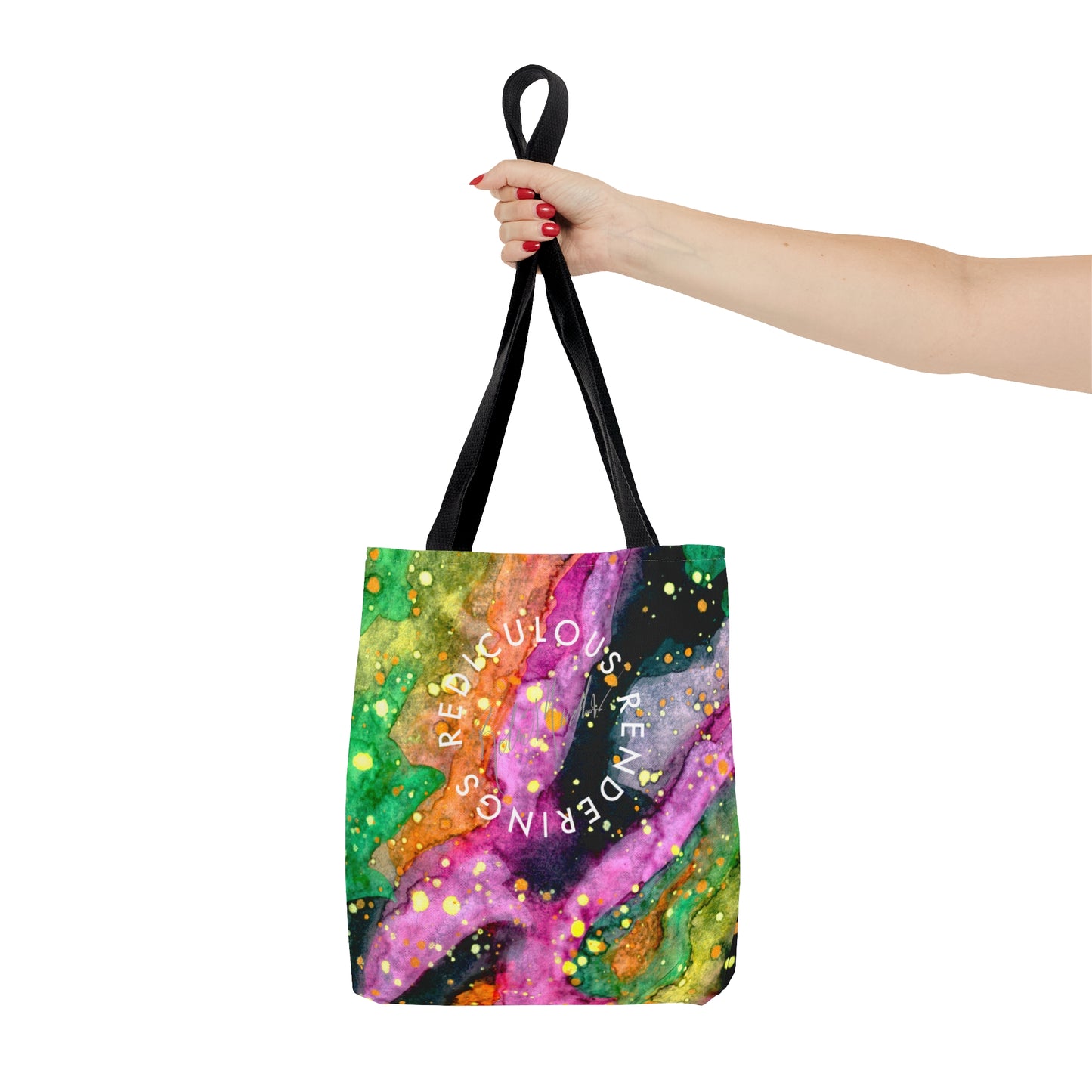 Neon Galaxy Tote