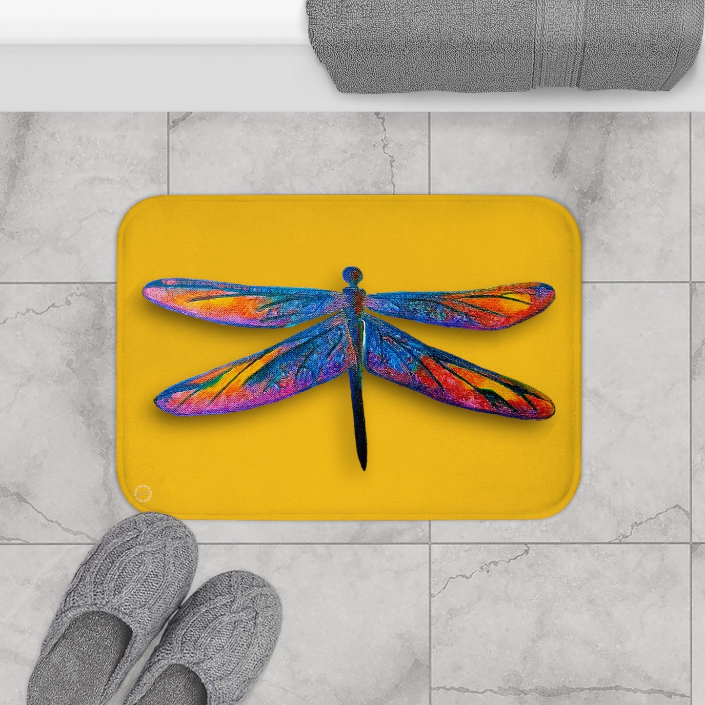 Dragon Fly Mat Bath Mat  Anti-Slip, 100% Microfiber Rug- Home & Bathroom Supplieslies