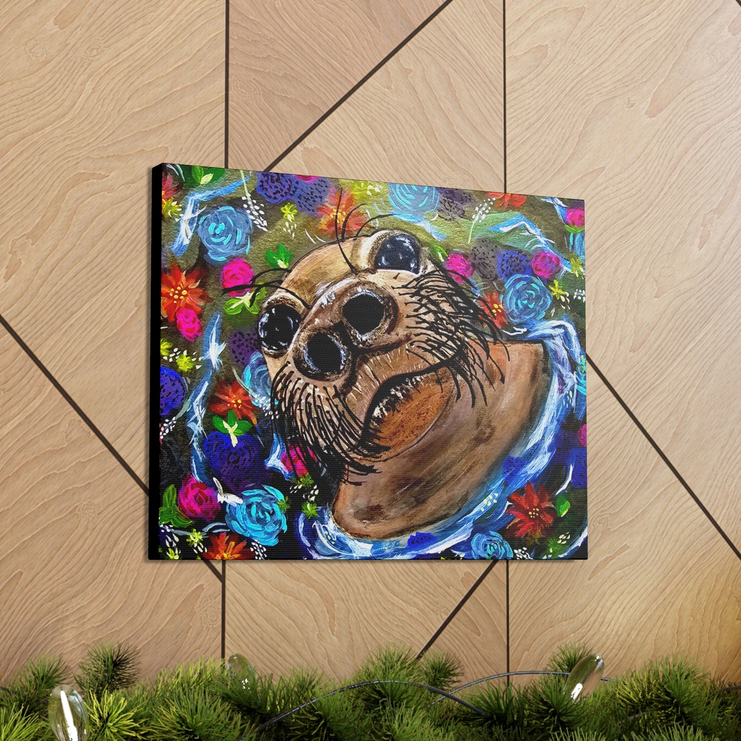 Flower Seal Canvas Gallery Wraps