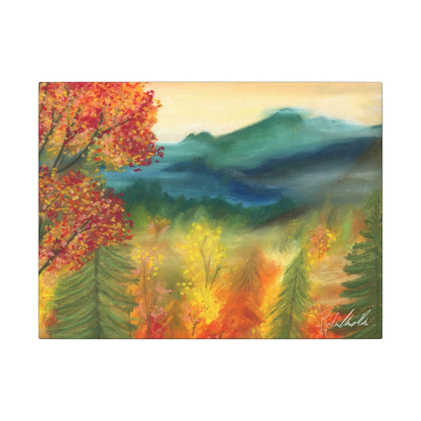 Fall Mountains Canvas Gallery Wrap