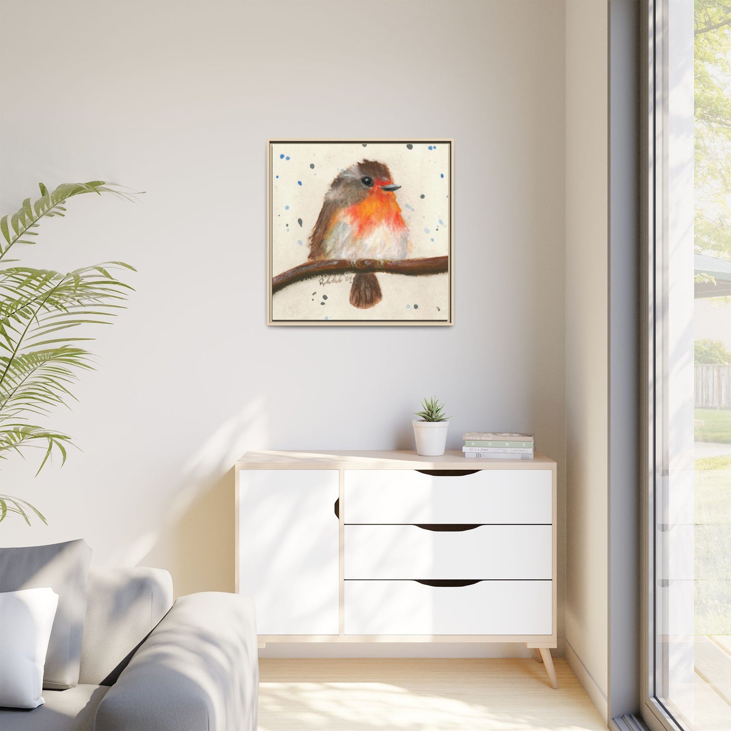 Robin Bird Framed Wall Art