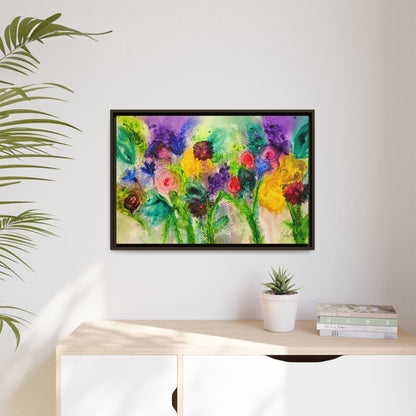 Abstract Flowers Framed Wall Art