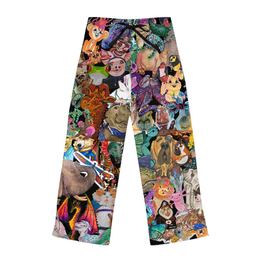 Animal Mashup Women's Pajama Pants (AOP)