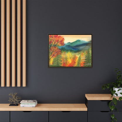 Fall Mountains Framed Wall Art