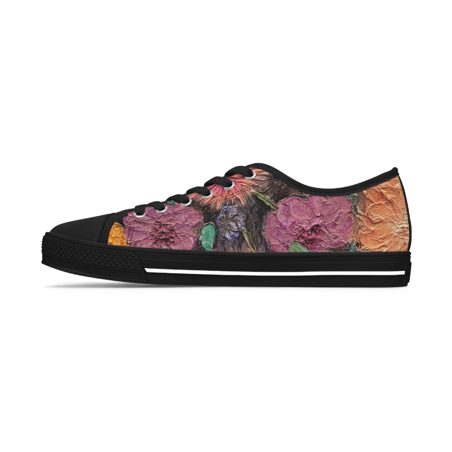 Flower Unisex Low-Top Sneakers Closed Toe Casual Walking Fashion Shoes