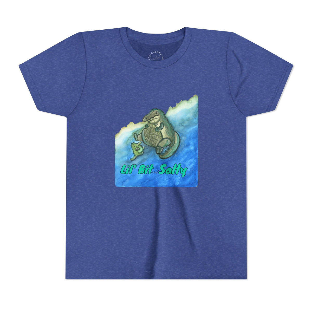 Youth Tee — "Lil' Bit Salty" Gator Graphic Shirt