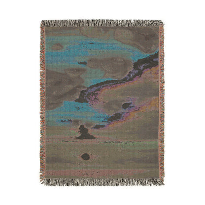 Abstract Beach Woven Blanket – Colorful Tapestry Throw