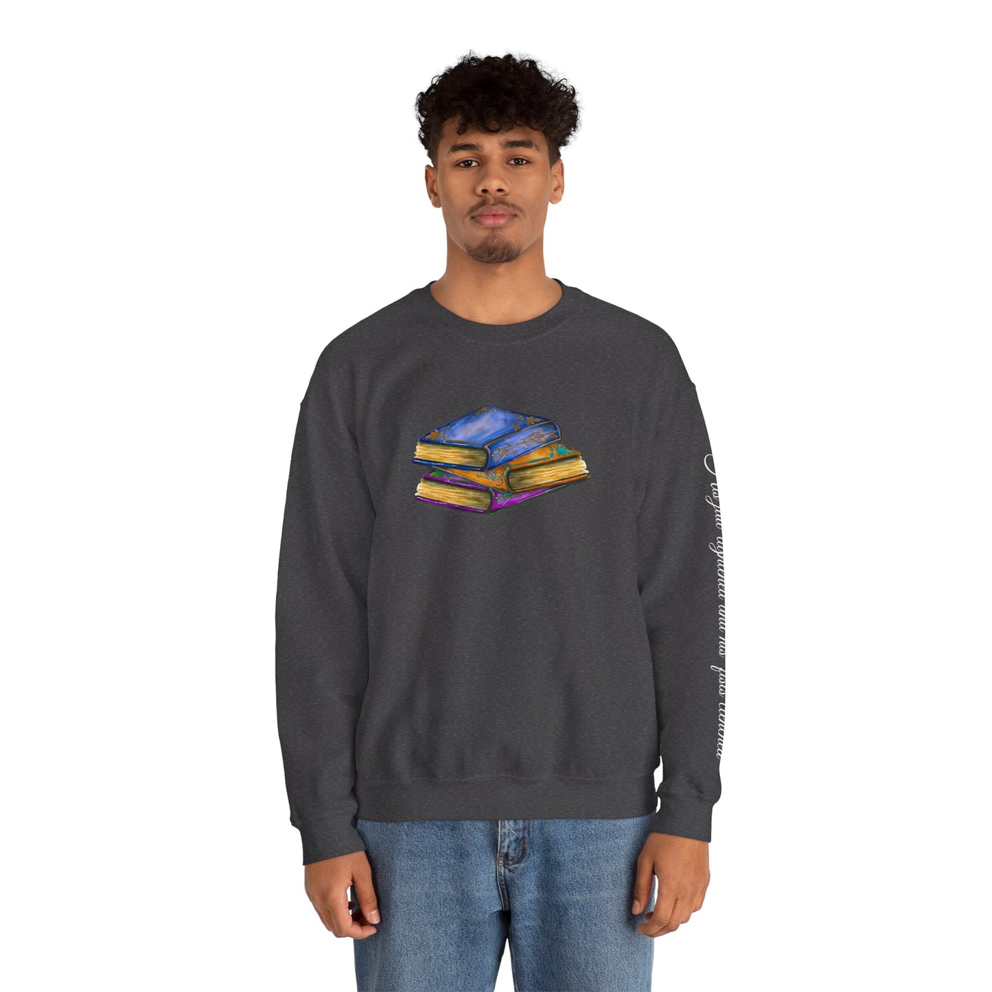 Book- His jaw tightened... Unisex Heavy Blend™ Crewneck Sweatshirt