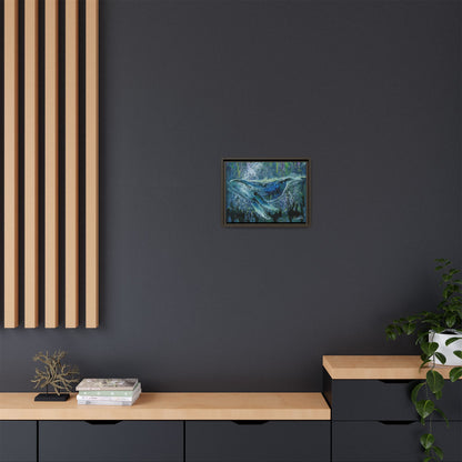 Watercolor Whale Framed Wall Art