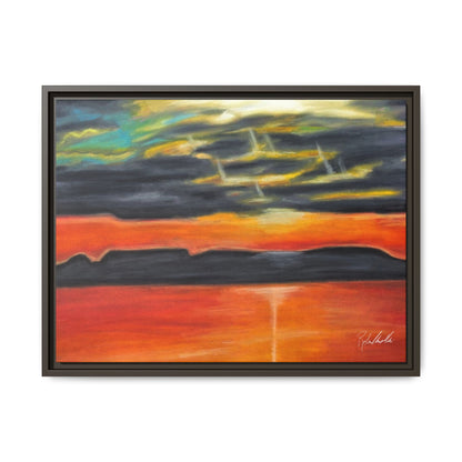 Sleeping Giant at Sunset Framed Wall Art
