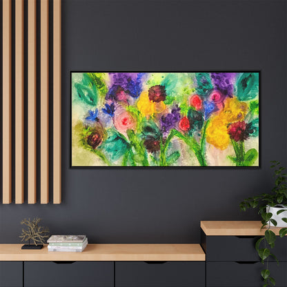 Abstract Flowers Framed Wall Art