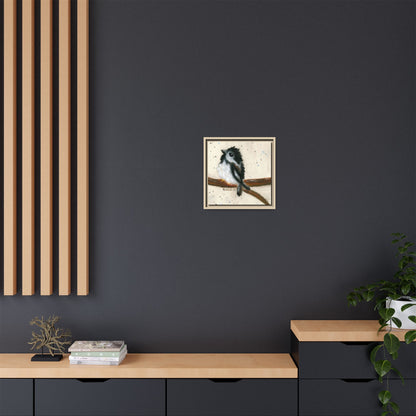 Black Finch Bird Framed Wall Art