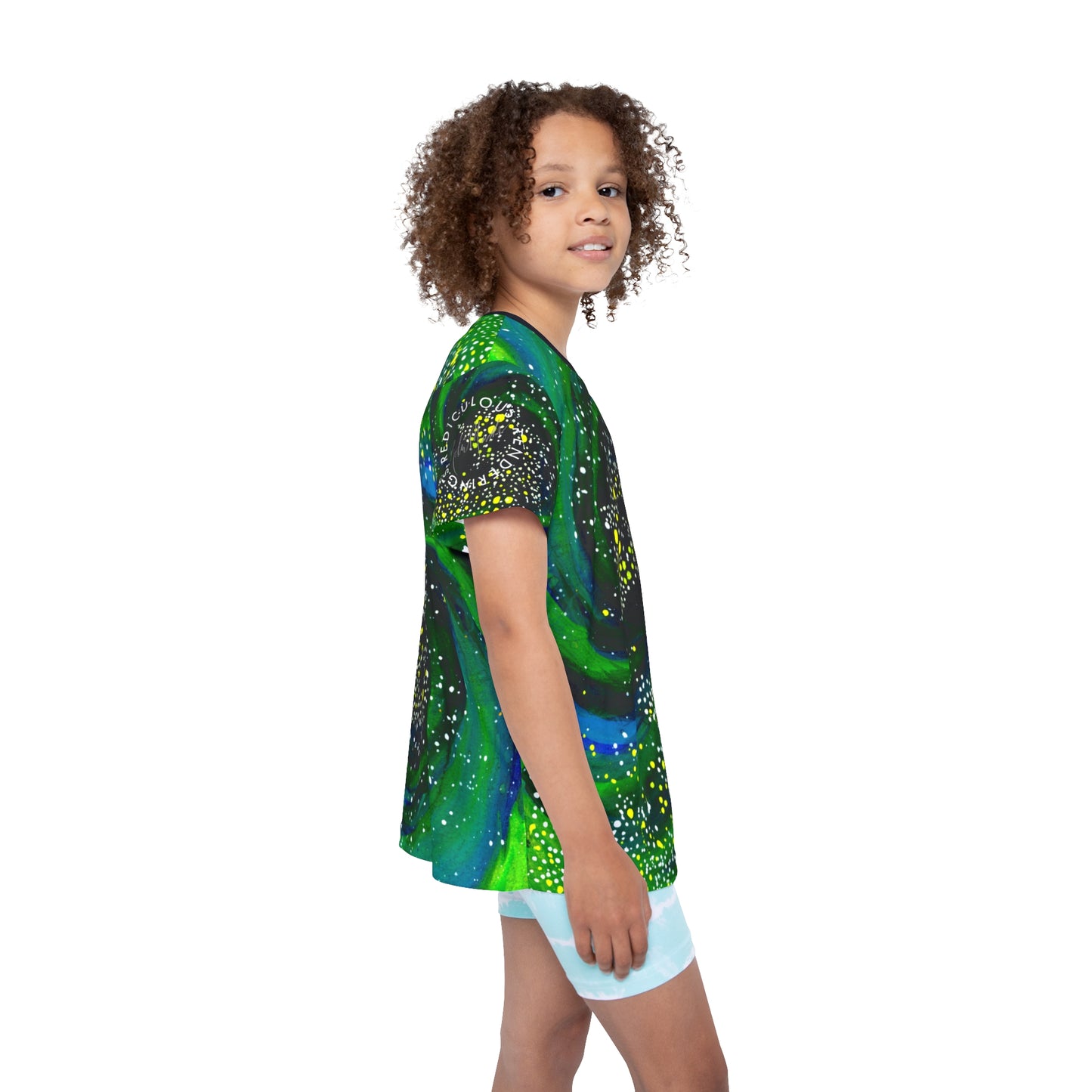 Spiral Galaxy Kids Sports Jersey (AOP)