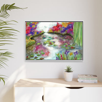 Floral Summer Pond Framed Wall Art