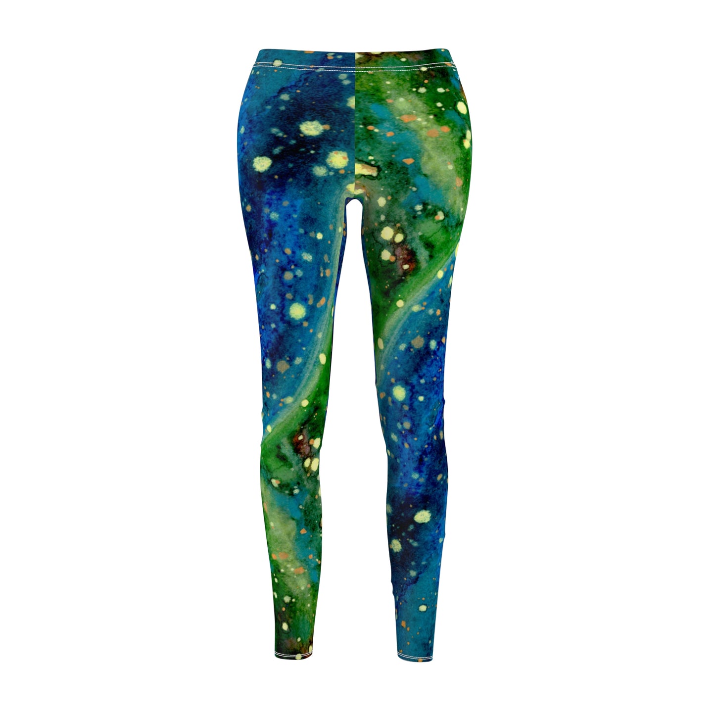 Blue Planet Galaxy Women's Cut & Sew Casual Leggings (AOP)