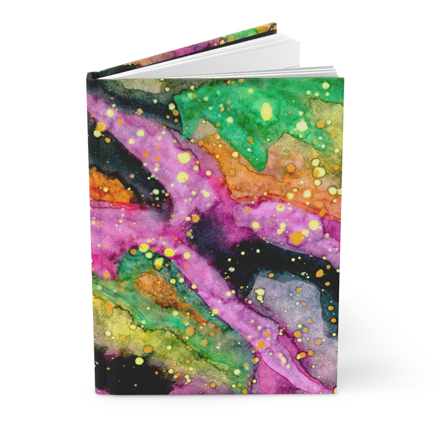 Neon Galaxy Hardcover Journal Matte 150 Pages, Printed Cover