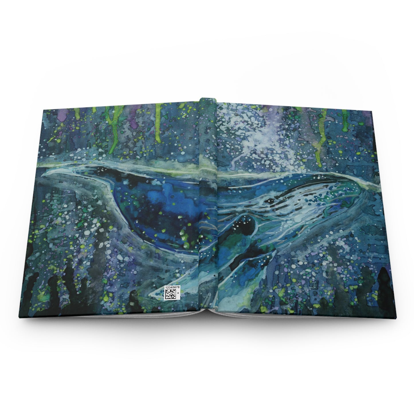 Whale Hardcover Journal Matte 150 Pages, Printed Cover