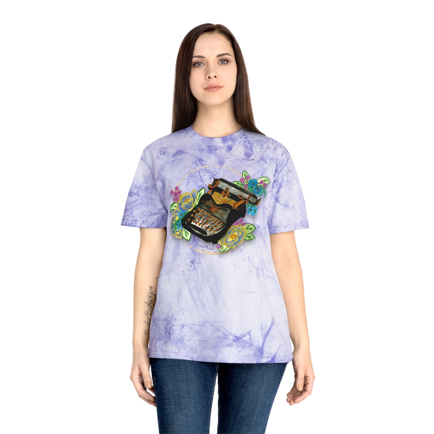 Vintage Typewriter Unisex Color Blast T-Shirt