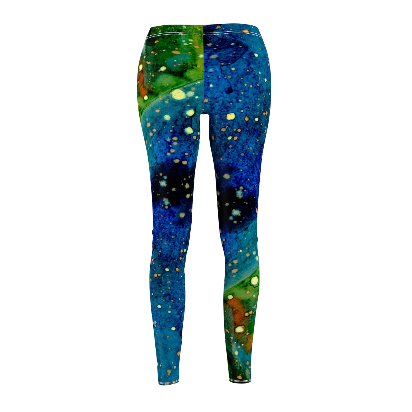 Blue Planet Galaxy Women's Cut & Sew Casual Leggings (AOP)