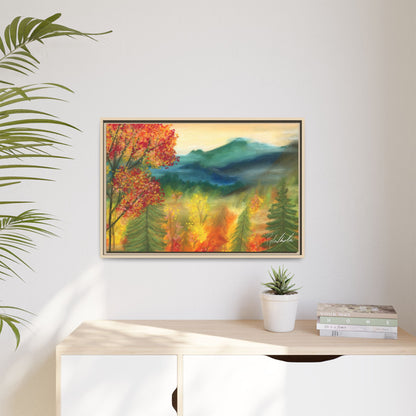 Fall Mountains Framed Wall Art