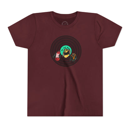Youth Tee — Cute Cool Beans Retro Vinyl Graphic
