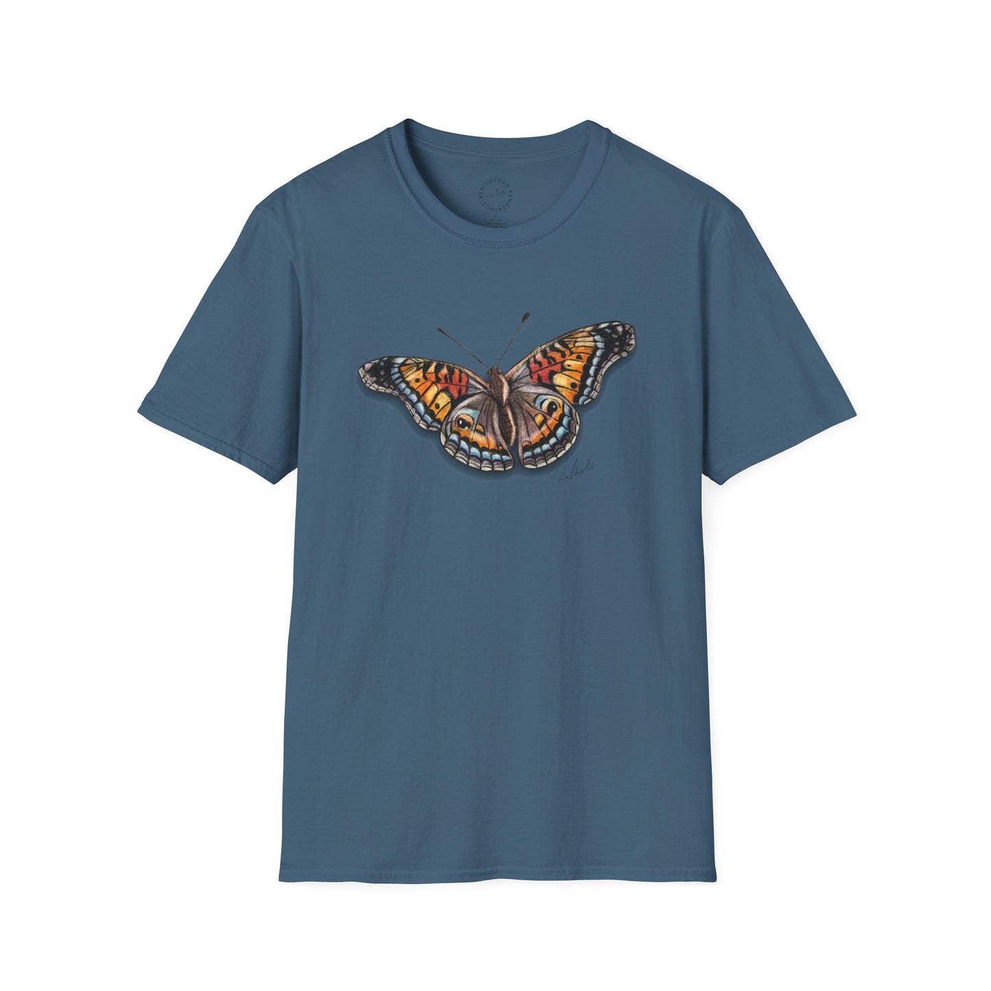 Butterfly Unisex Softstyle Print T-Shirt