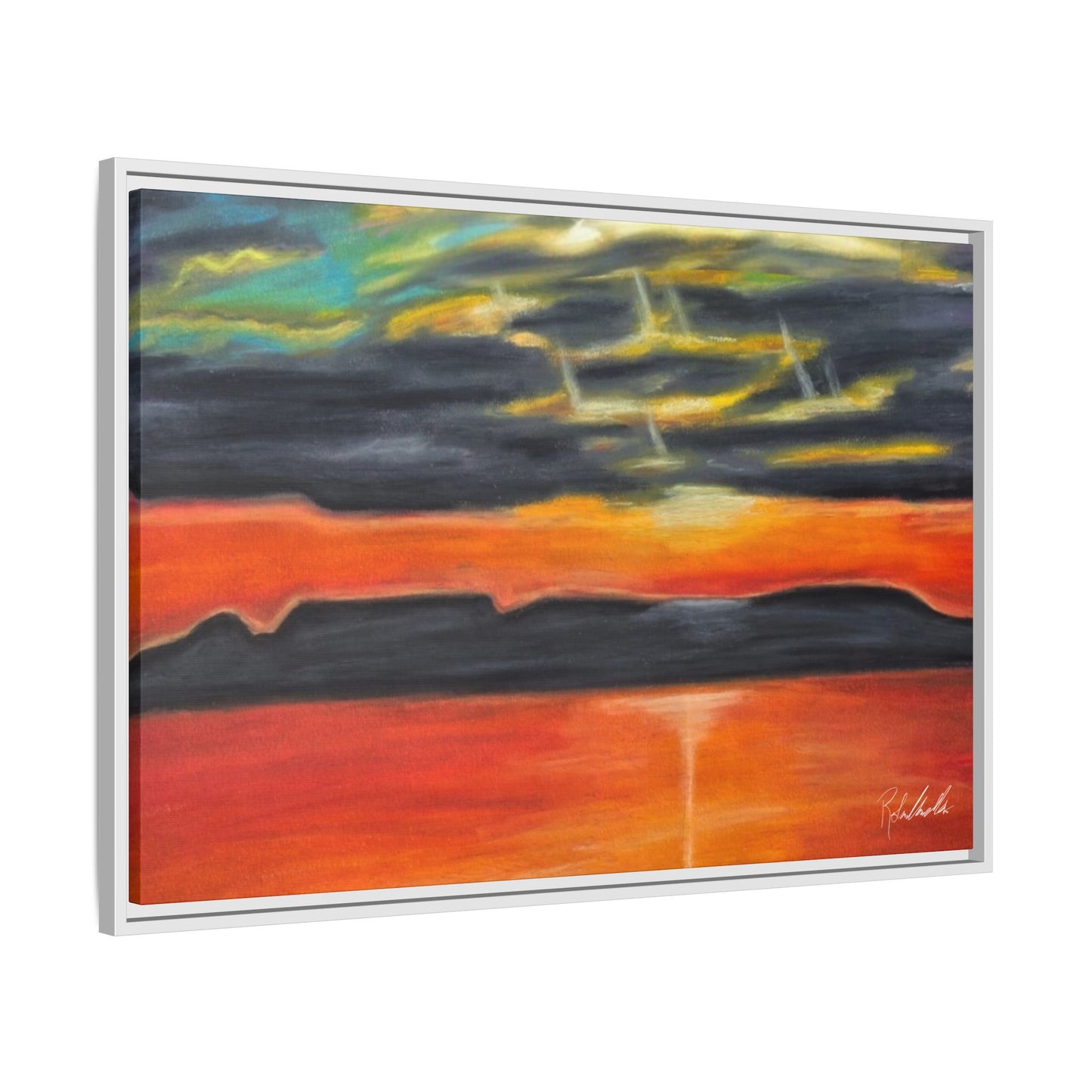 Sleeping Giant at Sunset Framed Wall Art
