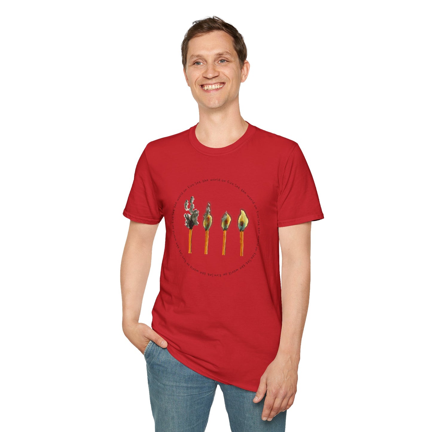 Light the World on Fire Unisex Softstyle T-Shirt