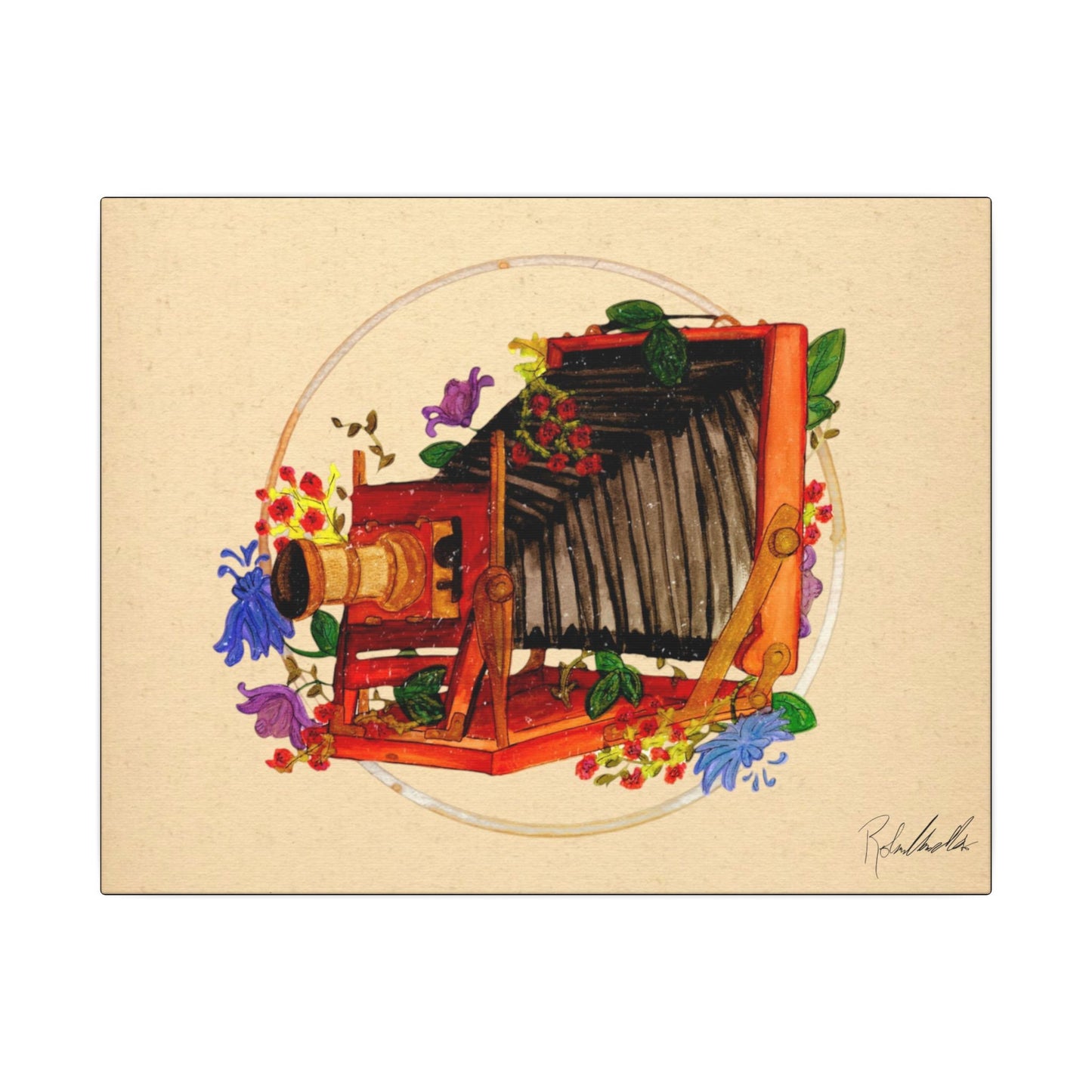 Vintage camera Canvas Gallery Wrap