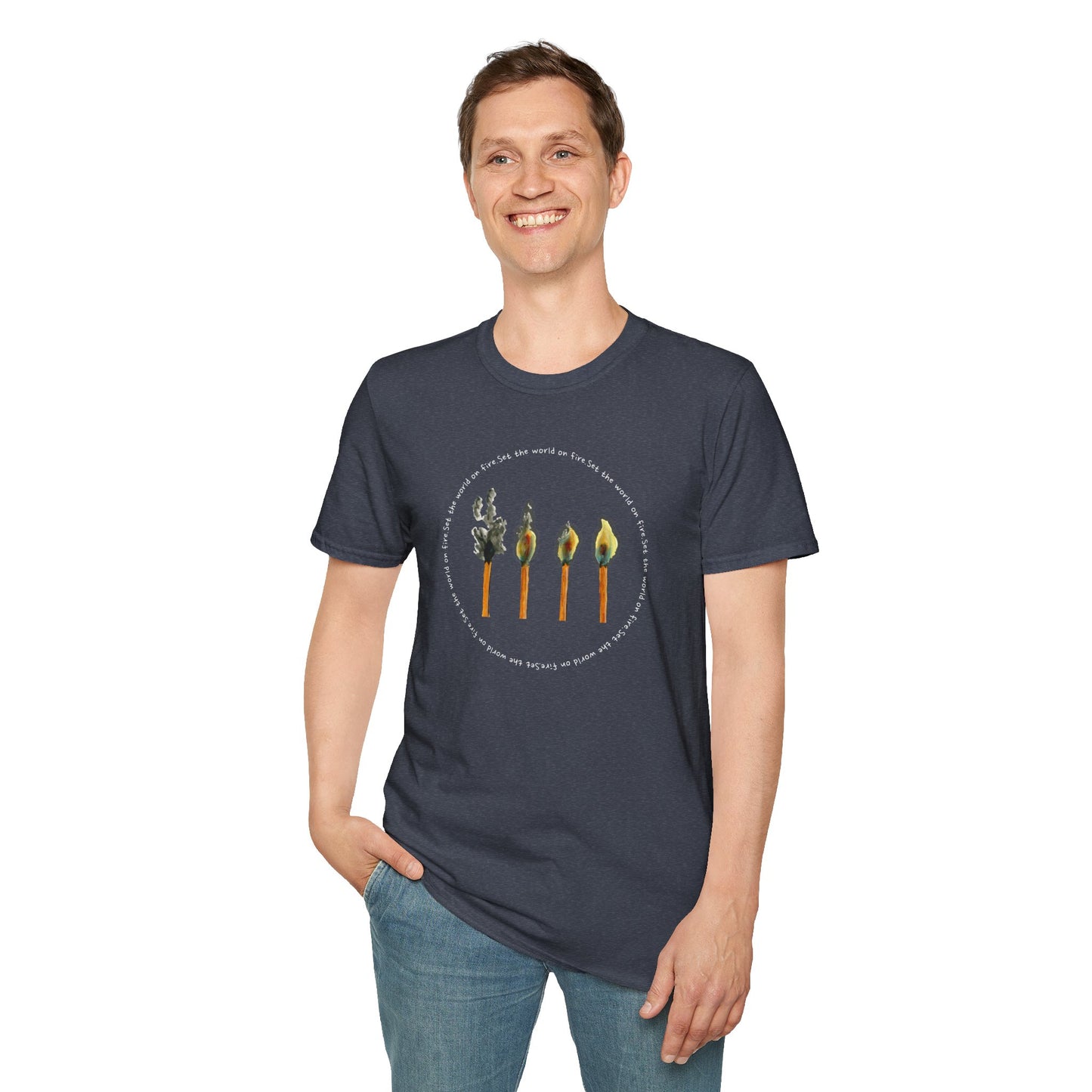 Light the World on Fire Unisex Softstyle T-Shirt