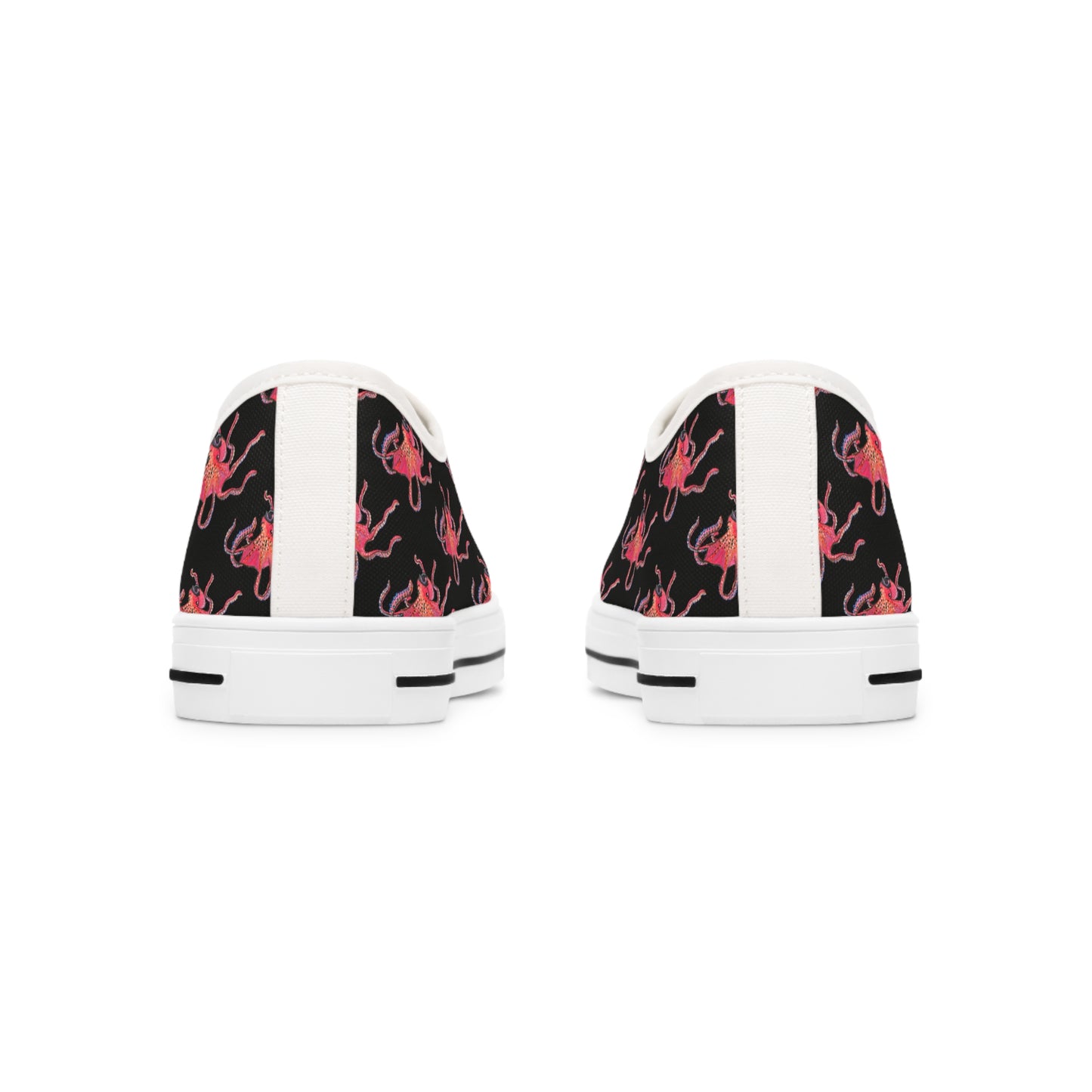 Unisex Red Octopus Classic Low Top Sneakers