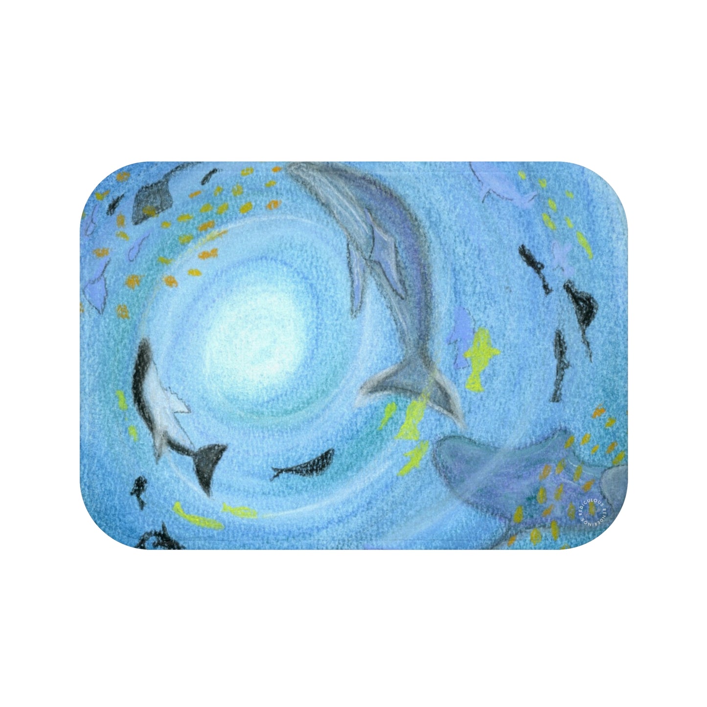 Under the Sea Whale Bath Mat