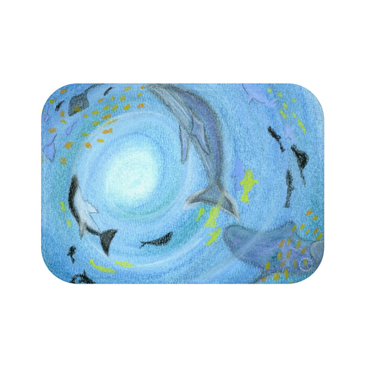 Under the Sea Whale Bath Mat