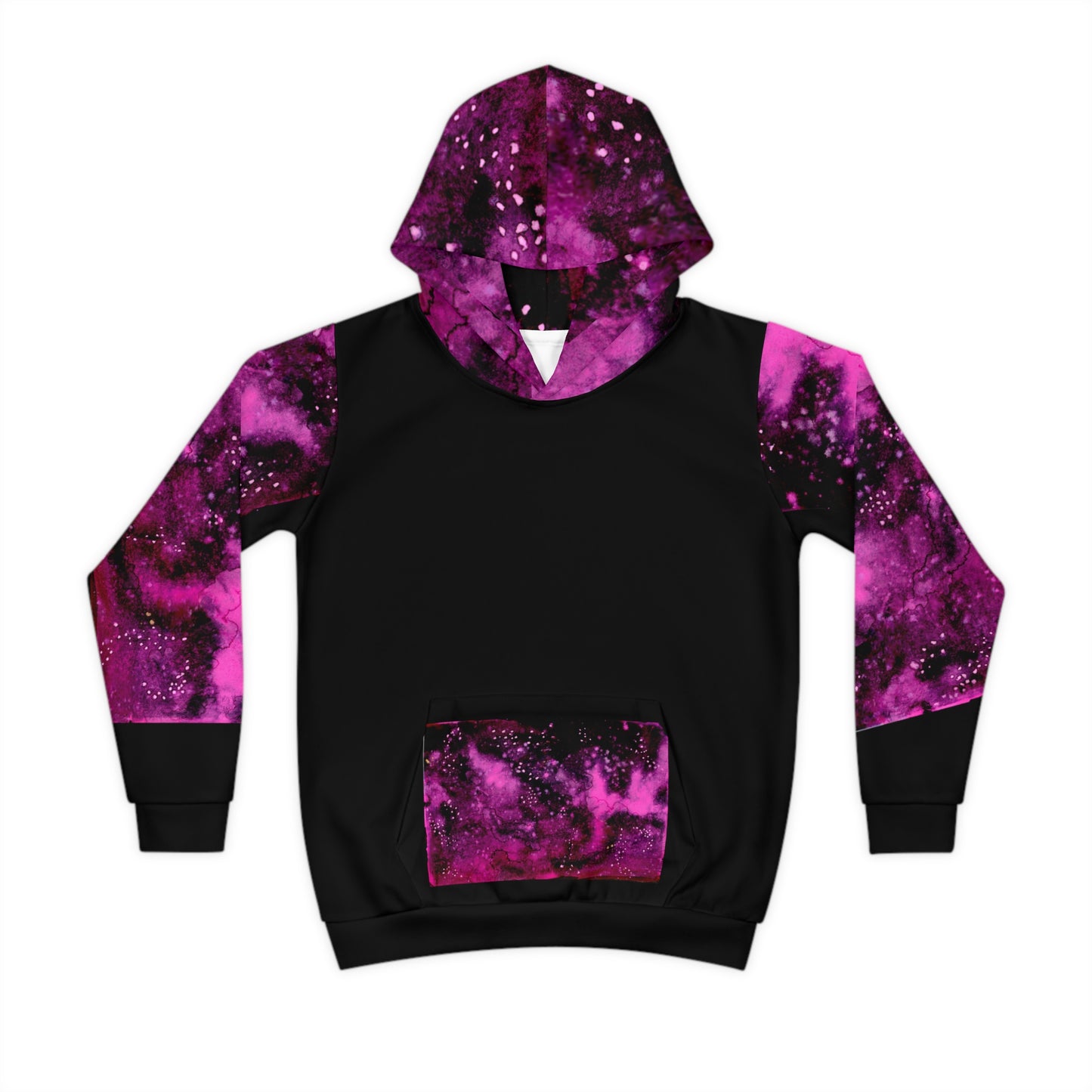 Rose Colored Galaxy Children's Hoodie (AOP)