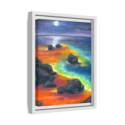 Beach at Night Frame Wall Art